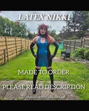 Latex Dress Transparent Blue