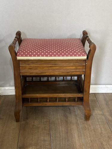 Victorian piano stool - piano,