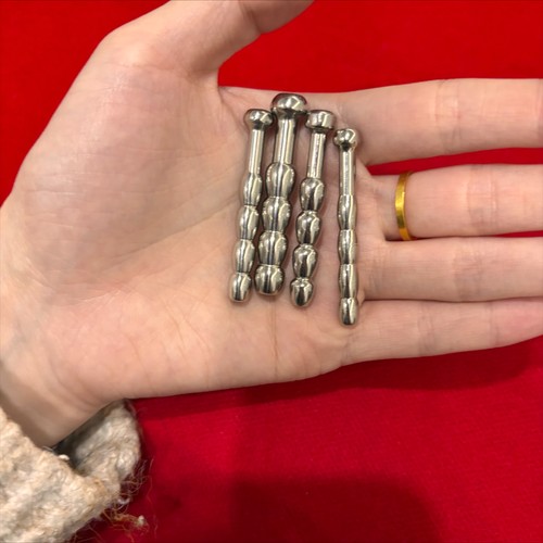 4pcs metal hollow penis - metal,