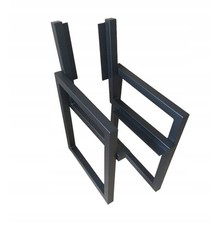 Bench Legs Bench Frame Garden Bench Park Bench Bench Feet Black 2 Pieces with Bracket