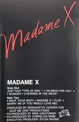 Madame music cassette - madame, x