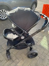 Icandy Peach 3 Double/ Twin/ Tandem Pushchair pram Buggy in Jet 
