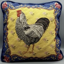 Needlepoint Pillow Silver