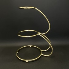 QUALITY ‘E’ SHAPED Gold Chrome 3 TIER WEDDING CAKE STAND. BLACK FRIDAY PRICE!