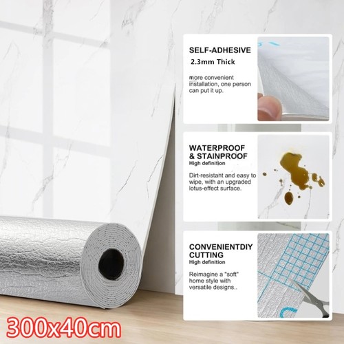 Thick marble wallpaper - 3m,