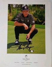 Gary Player Signed Autographed PGA Tour Golf Autographed Photo Golf Auto + COA
