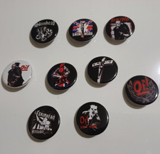 SKINHEAD oi Badge Set of 9