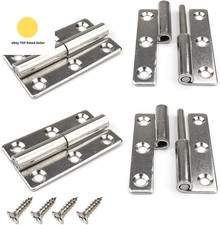 4Pcs 3" Lift off Door Hinges, Heavy Duty Window Detachable Hinge 304 Stainless