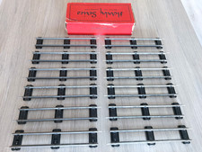 O Gauge HORNBY SERIES  TRACK  12 x Straight Clockwork Rails (Banked)   (T)