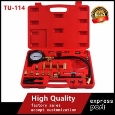 Fuel Injection Pump 140PSI Diesel Oil Pressure Gauge System Tester Test Tool Kit