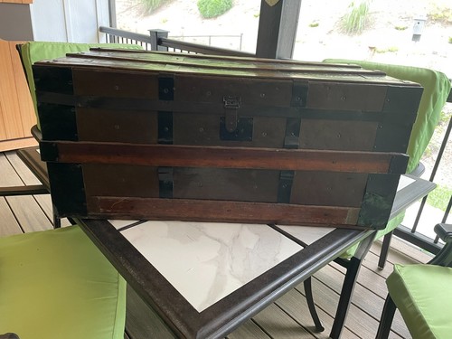 Antique flat top steamer - , flat-top