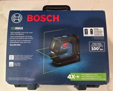 Bosch GLL100-42GL 3.7V Green-Beam Self-Leveling Cross-Line Laser New #19267