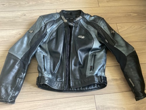 Rst cowhide leather biker - cowhide,