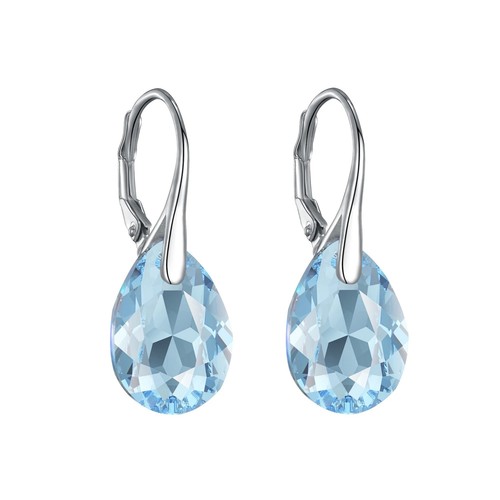 Sterling silver aquamarine - silver,