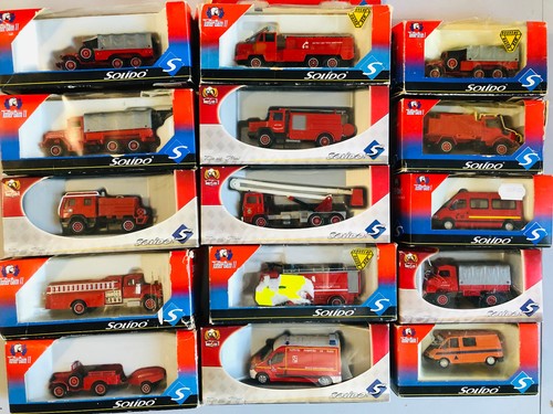 Solido firefighters lot - firefighters, 1/50