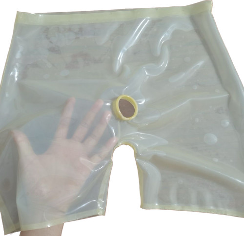 Transparent men latex rubber - men's,