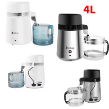 New 4L Water Distiller Electric Purifier Stainless Steel Glass Water Filters UK