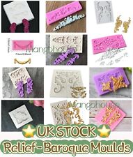 RELIEF BAROQUE VINTAGE Silicone Fondant Mould Border Sugar Craft Cake Icing  UK