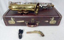 The Indiana By Martin Alto Saxophone Elkhart IND w/ Original Case No Mouthpiece