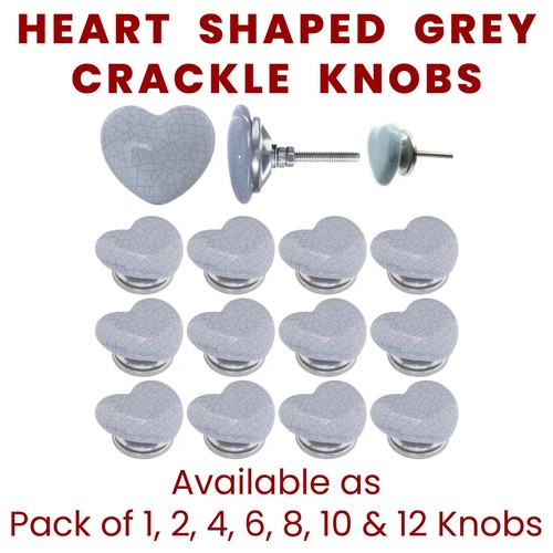 Heart shape grey crackle - shape,