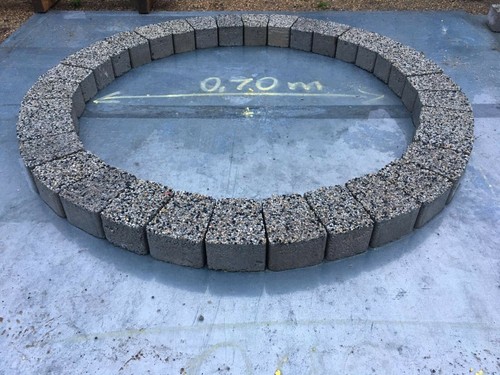 Gray granite circle - 90,