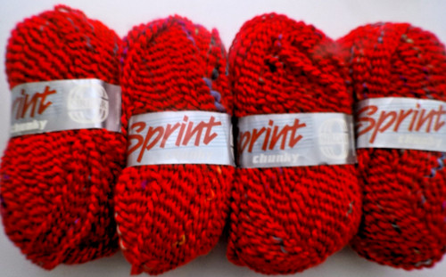 Sirdar sprint chunky red 4 - sprint, chunky-