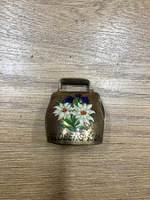 Swiss brass decorated cowbell