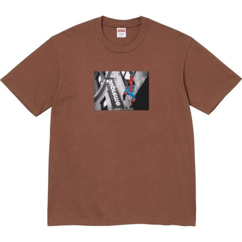 Supreme spider man tee - brown,