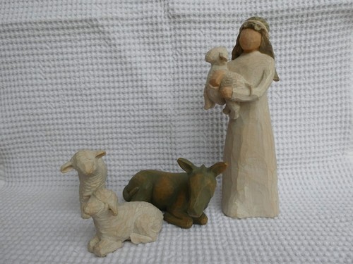 Willow tree nativity - willow, set