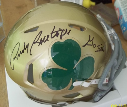 Rudy ruettiger autograph - rudy,