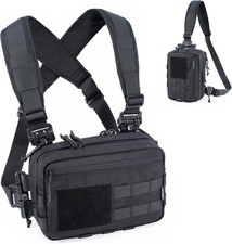 CLTAC Tactical Chest Rig Pack Concealed Carry CCW Military Black(Bag Only) 