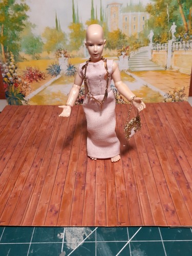 Dolls house dress - 1/12,