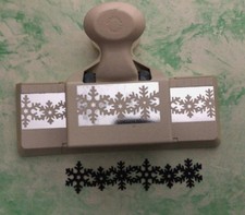 HUGE SALE Martha Stewart Border deep Edge LARGE Snowflake Snow Crystal Punch