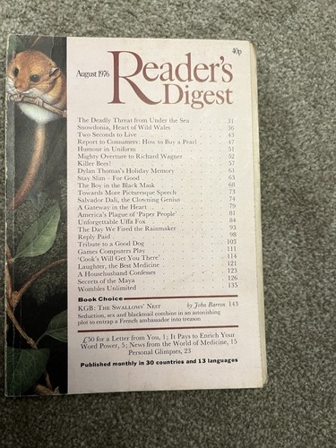 Readers digest vintage august - digest,