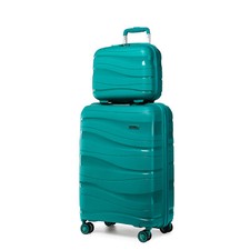 Small 20Inch Hard Shell Suitcase Polypropylen Cabin Luggage With Vanity Case