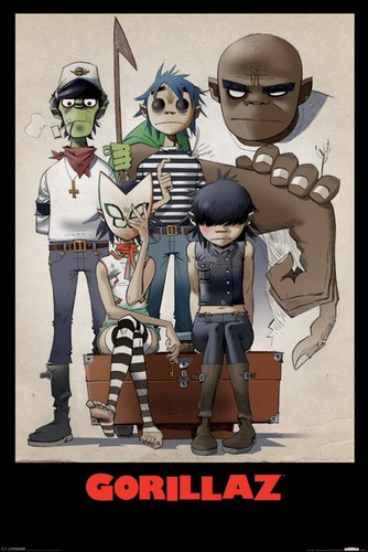 Gorillaz poster 5 x - 91.5, 61cm
