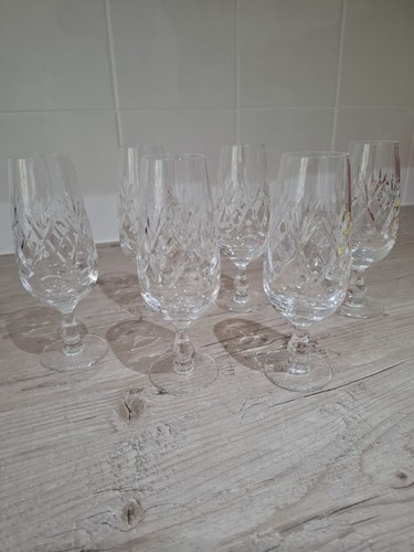 Set six cut glass beautiful - set,