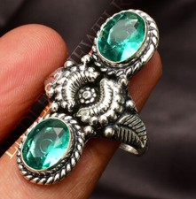 Paraiba Tourmaline Gemstone 925 Sterling Silver Handmade Silver Jewelry Ring