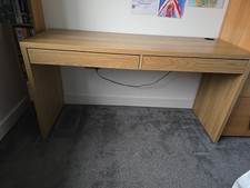  Micke Desk - Oak Veneer - IKEA 140 X 65cm 