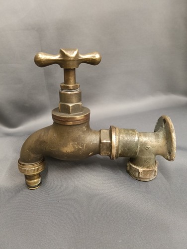 Large aged brass garden - brass,