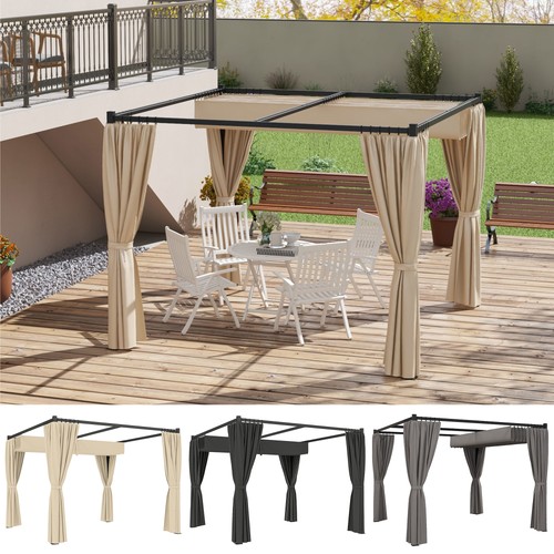 Retractable pergola - 3,