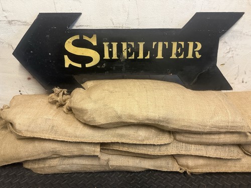 Ww2 air raid shelter sign - ww2,