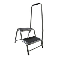 NEW Maypole Double Caravan Step Steel With Universal Handrail & Non Slip Tread