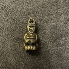 Vintage Lucky PIXIE Charm BRASS Pendant Paignton 