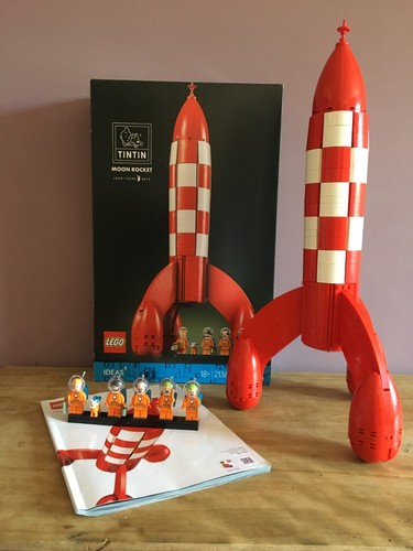 Lego 21367 tintin moon rocket - moon,