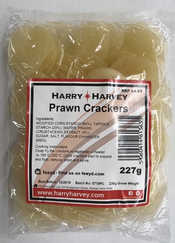 227g prawn crackers white - 12, x