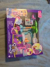 Polly Pocket Pollyville Flamingo Fun Car Wash Playset Mattel Age 4+ YJN001 NG
