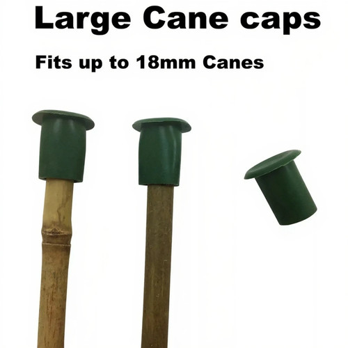 Large garden cane caps rubber - large,