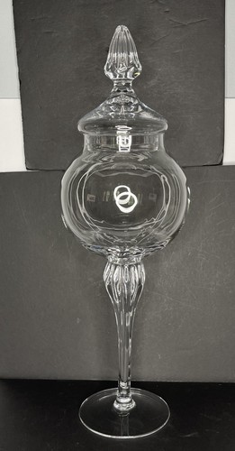 Glass apothecary jar - jar, clear