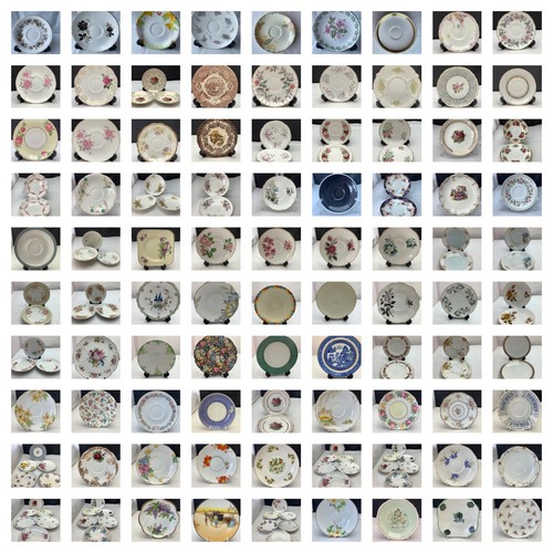 Vintage china saucers - vintage,